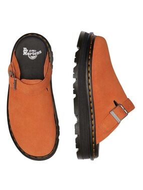 Dr.Martens Airwalk Zebzag Suede Slingback Platform Mules/Clog Ladies 10 Men 9